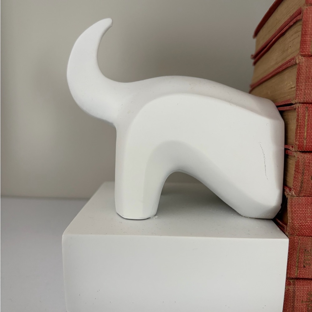 Jonathan Adler Dachshund Bookends – White Resin – Vintage - Picture 14 of 15